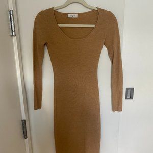 Babaton Knit Ribbed Dress